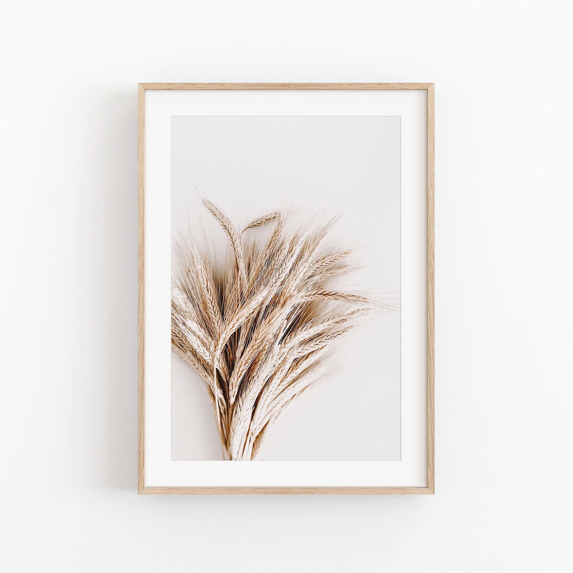 Pampas Grass Botanical Print, Farmhouse Plant Poster