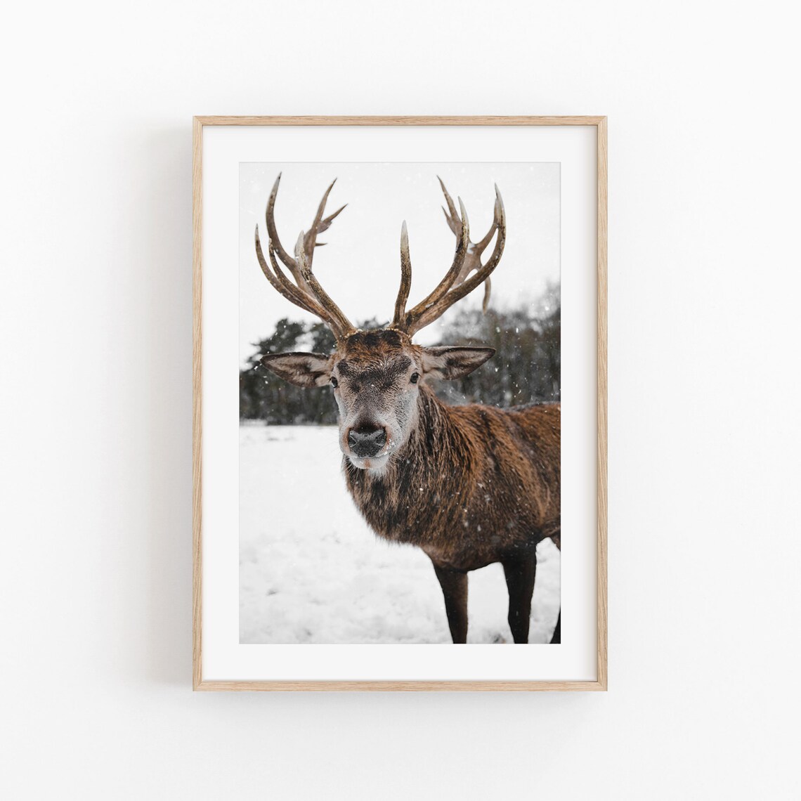 Deer Art Print, Modern Minimalist Poster - Image 4