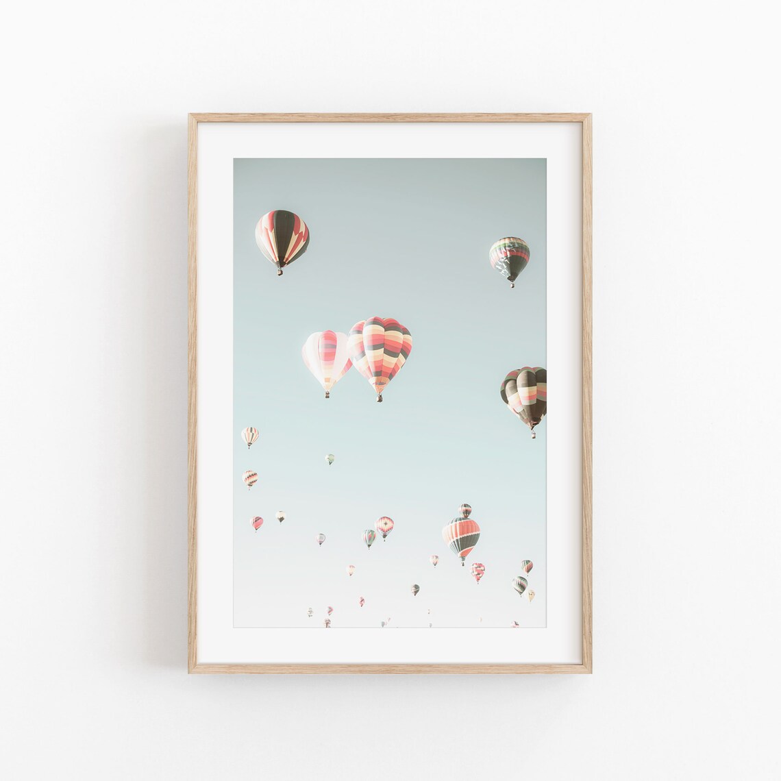 Vintage Hot Air Balloons Kids Room Art Print