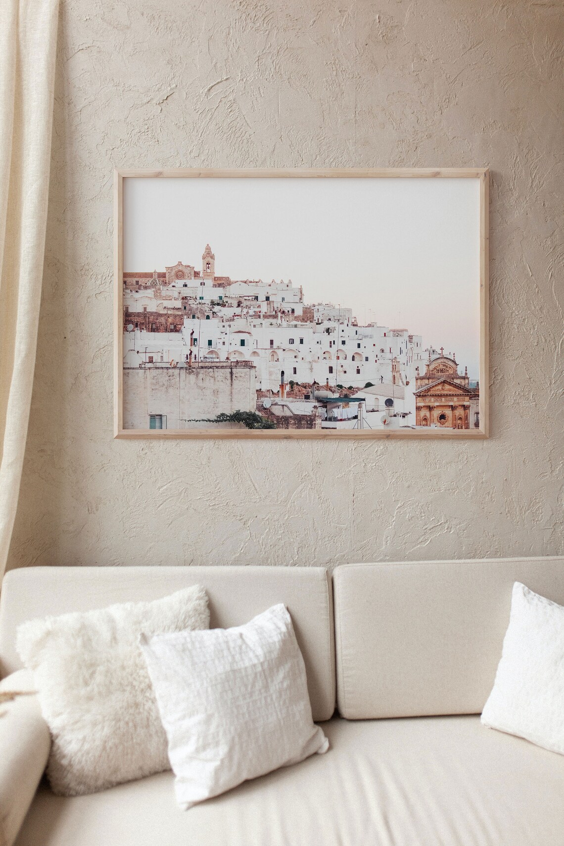 Naples Italy Cityscape Travel Poster, Living Room Decor - Image 3