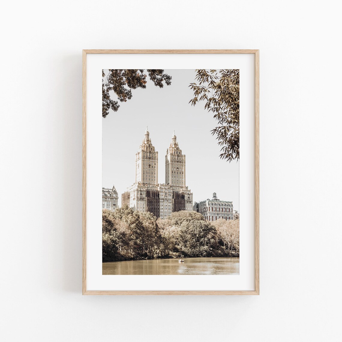 Central Park New York Cityscape Travel Poster - Image 3