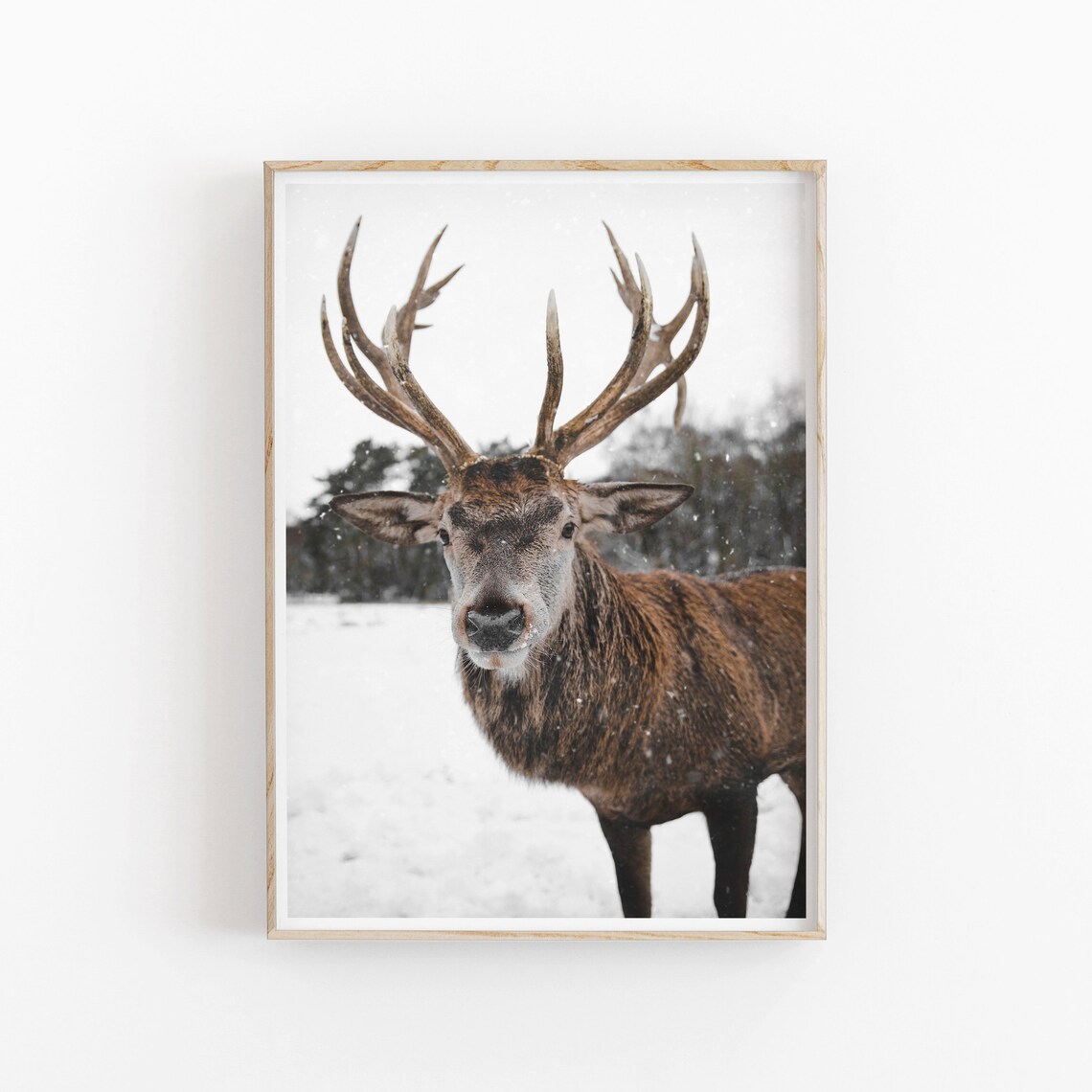 Deer Art Print, Modern Minimalist Poster - Image 3
