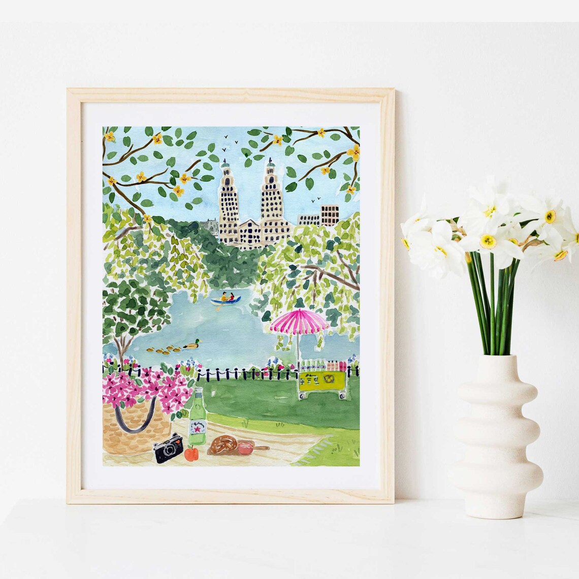 New York City Art Print, Central Park Summer - Image 2