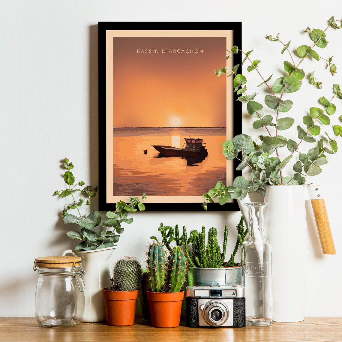 Arcachon Bay La Plate Vintage Travel Poster - Image 2