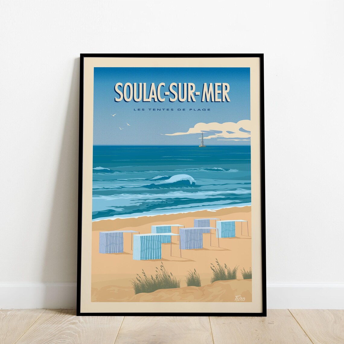 Soulac Sur Mer Travel Poster, Cordouan Lighthouse