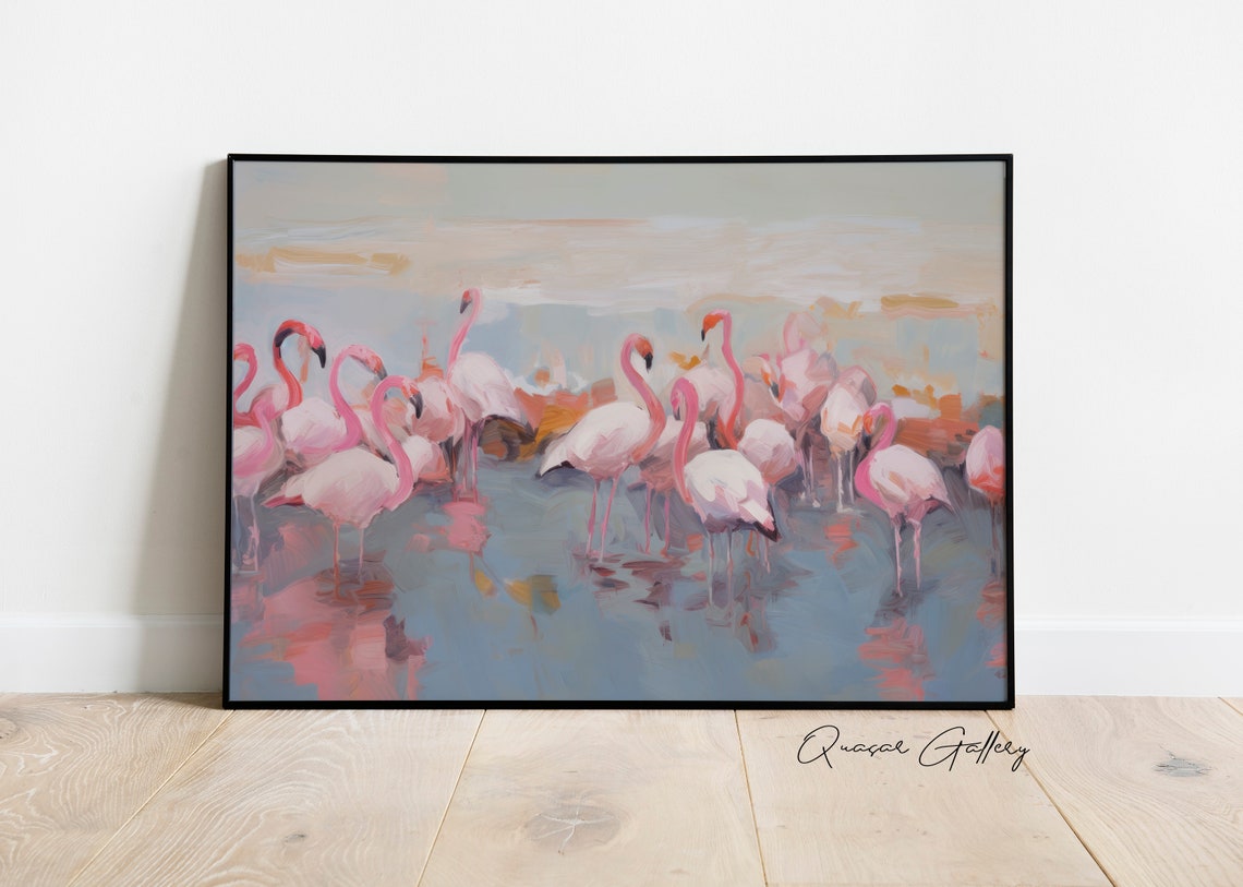 Flamingo Art Print, Tropical Nursery Decor - Image 3
