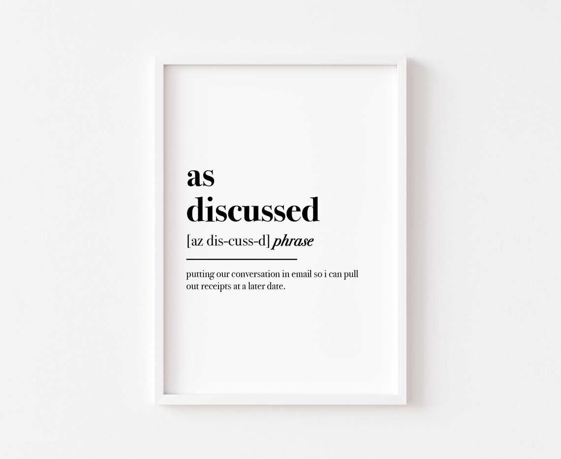 Office Wall Art Email Print, Funny Typography Poster