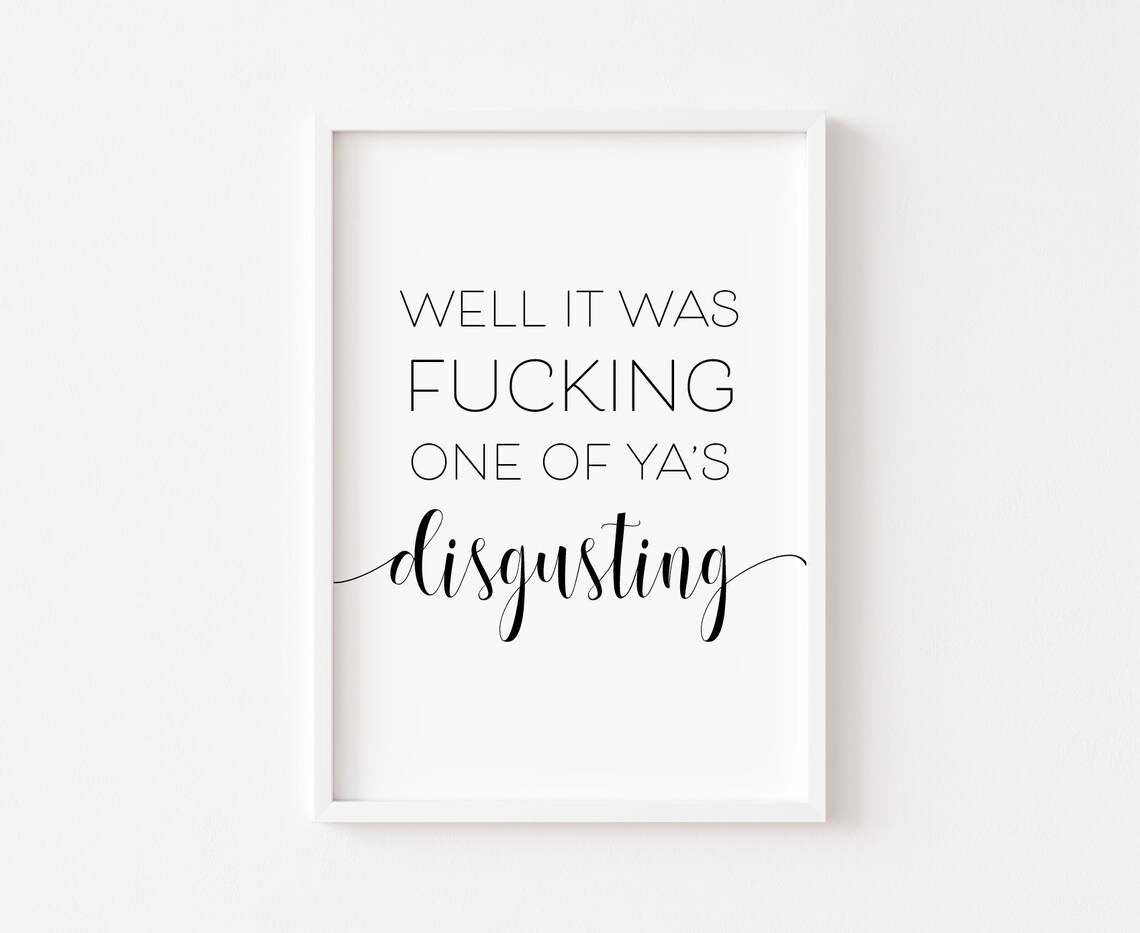 Minimalist Bathroom Humor Art Print, Funny Decor