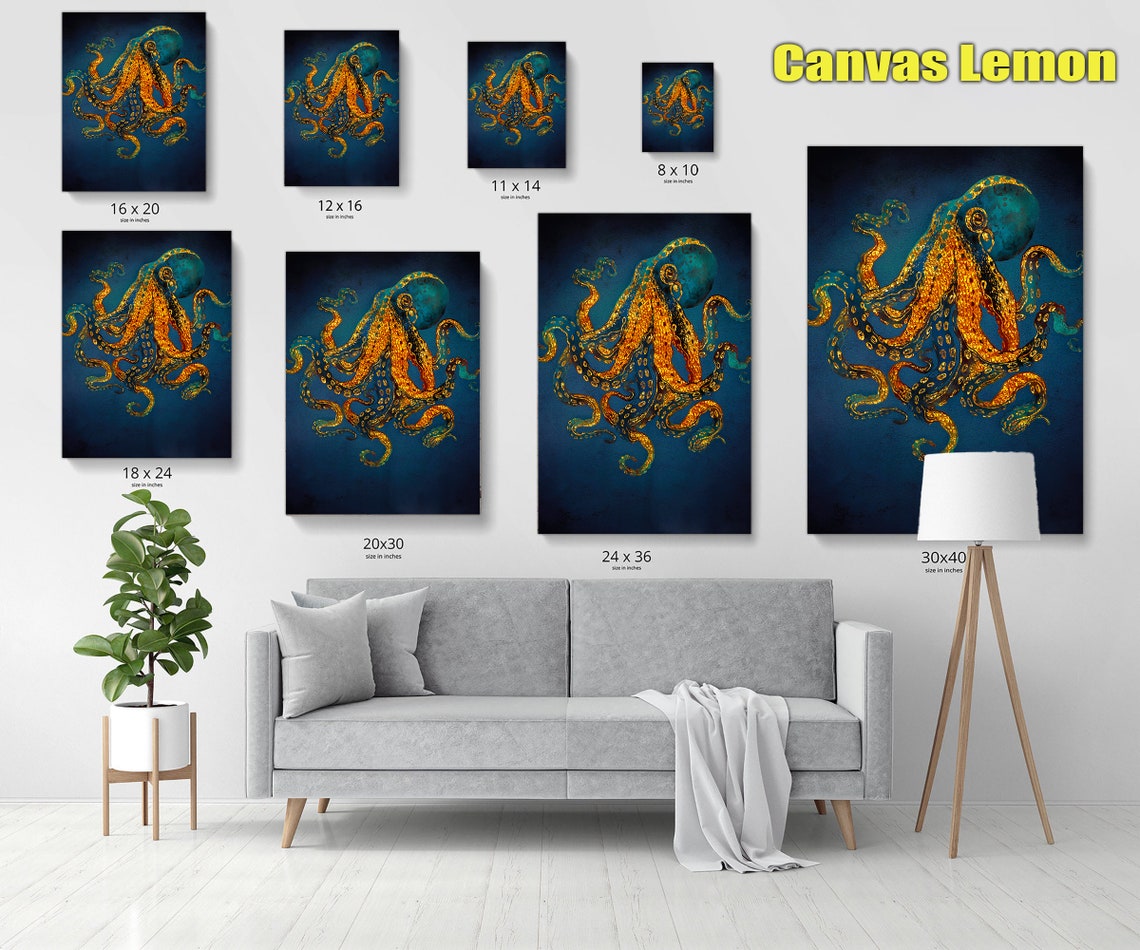 Golden Buddha Lotus Flowers Ornate Carving Meditation Wall Poster - Image 2