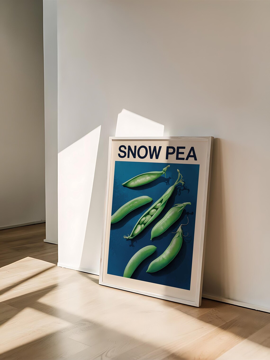 Snow Pea Vegetable Art Print, Farmhouse Kitchen - Image 4