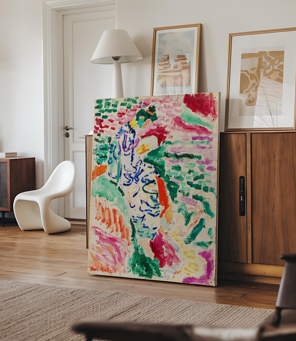 Henri Matisse Style Abstract Colorful Figure Fauvist Expressionist Art Poster - Image 3