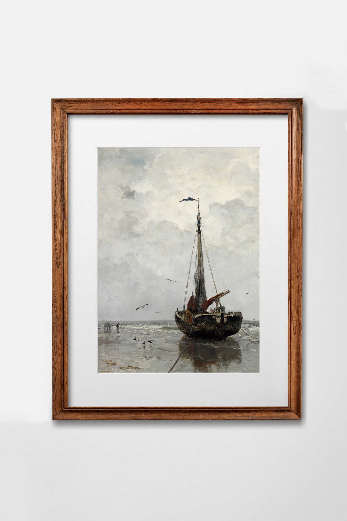Vintage Gallery Print Set Landscape Paintings Gallery Wall Set Rustic Farmhouse Art Prints Wall Art - Image 2