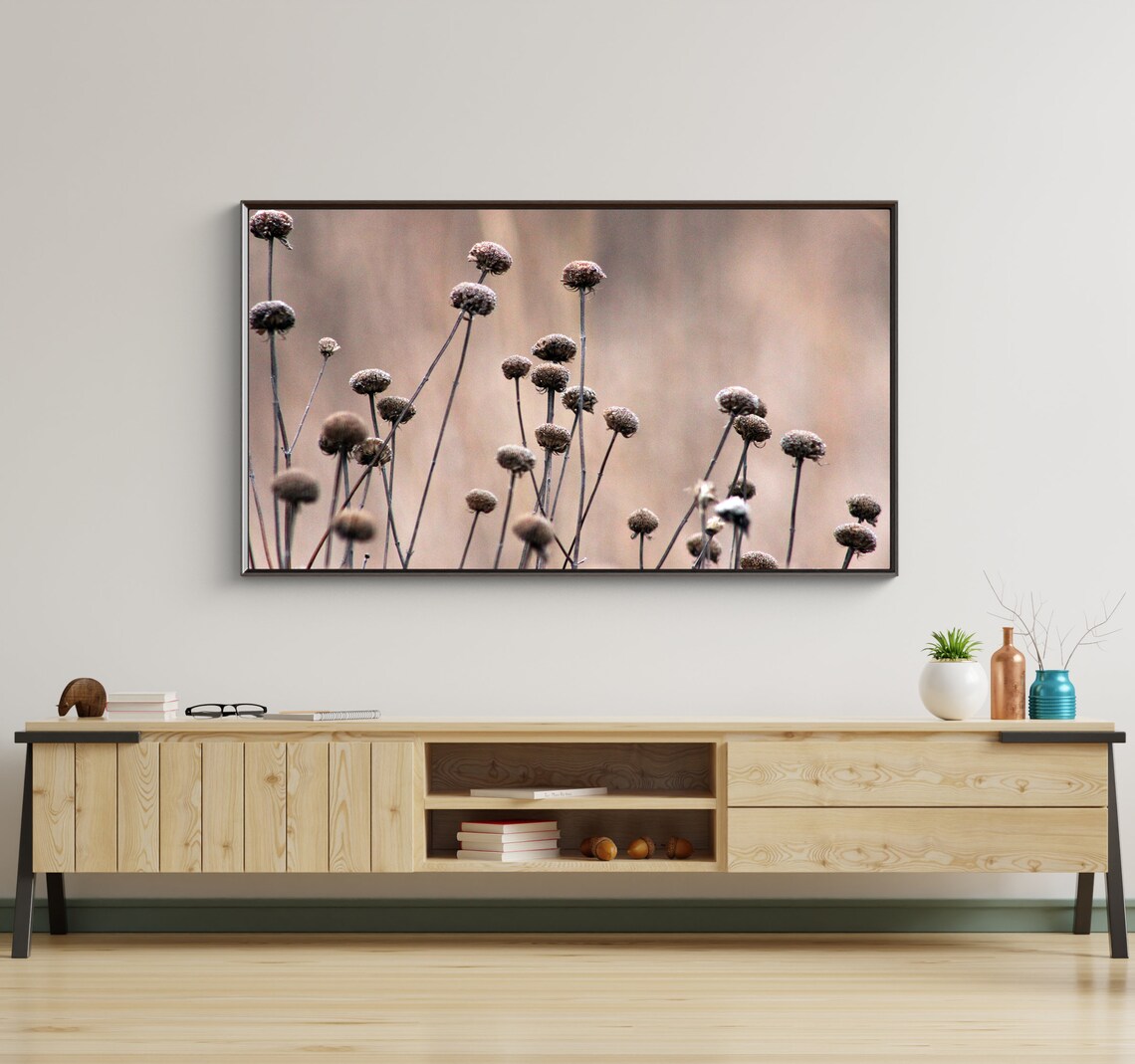 Wild Bergamot Abstract Art Print, Modern Decor