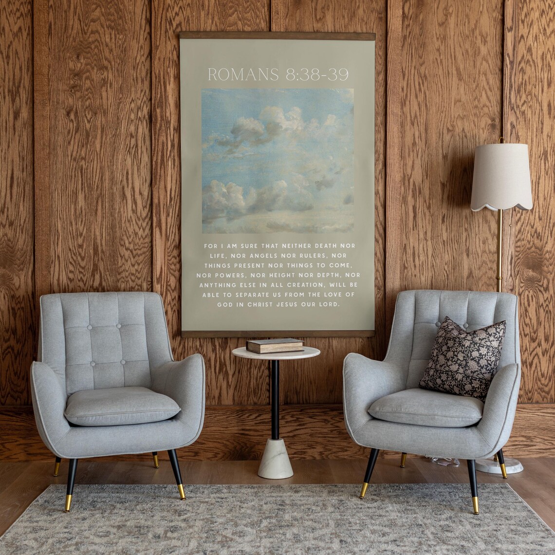 Romans 8 Bible Verse Christian Scripture Wall Art - Image 3