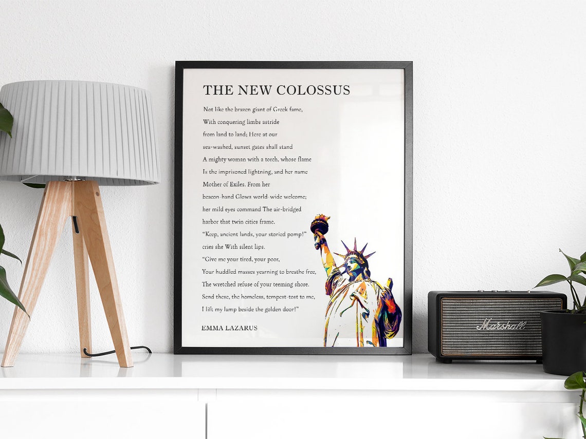 The New Colossus Poem, Statue Of Liberty Art Print - Image 2
