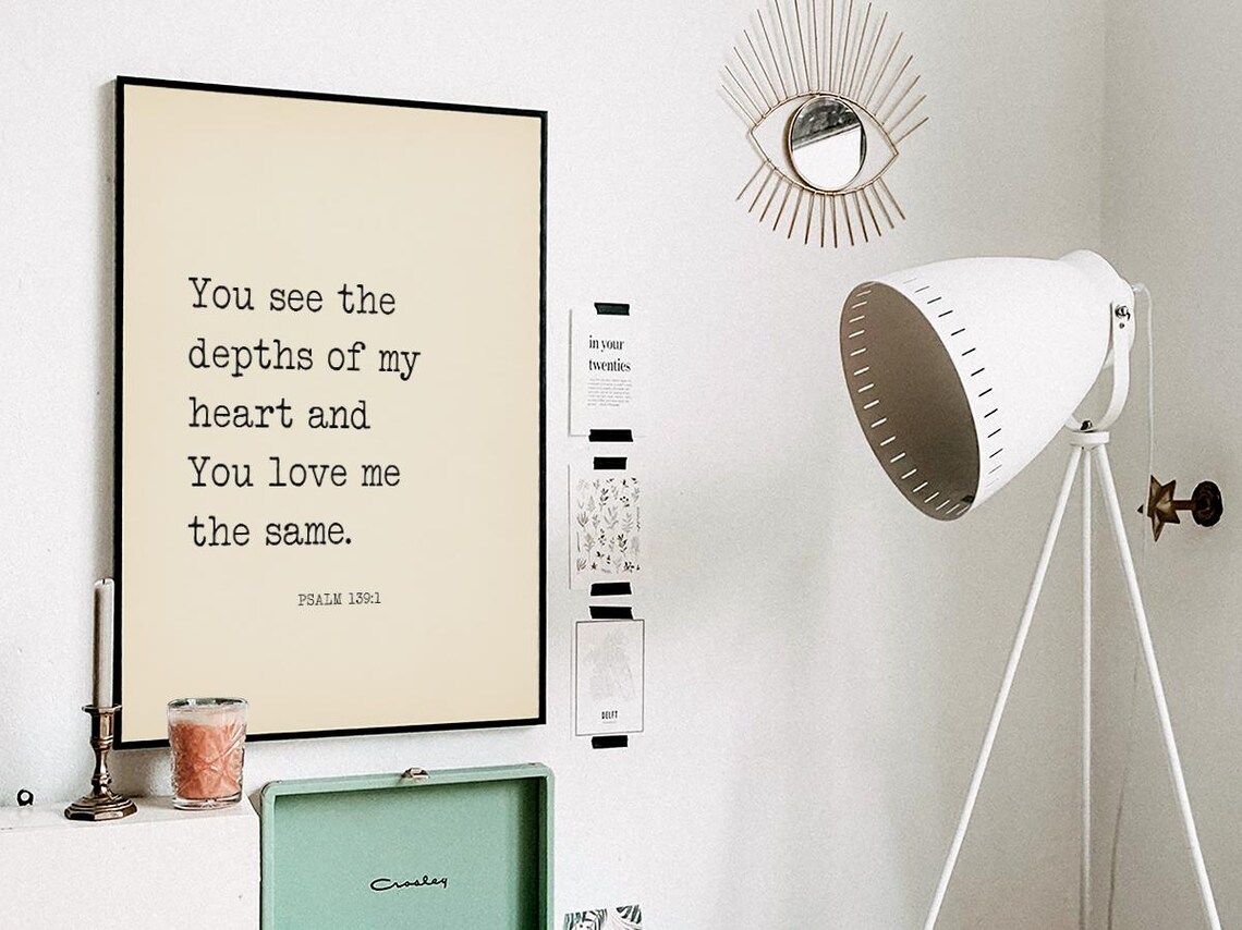 Psalm 139:1 Bible Verse Art Print, Couples Gift - Image 3