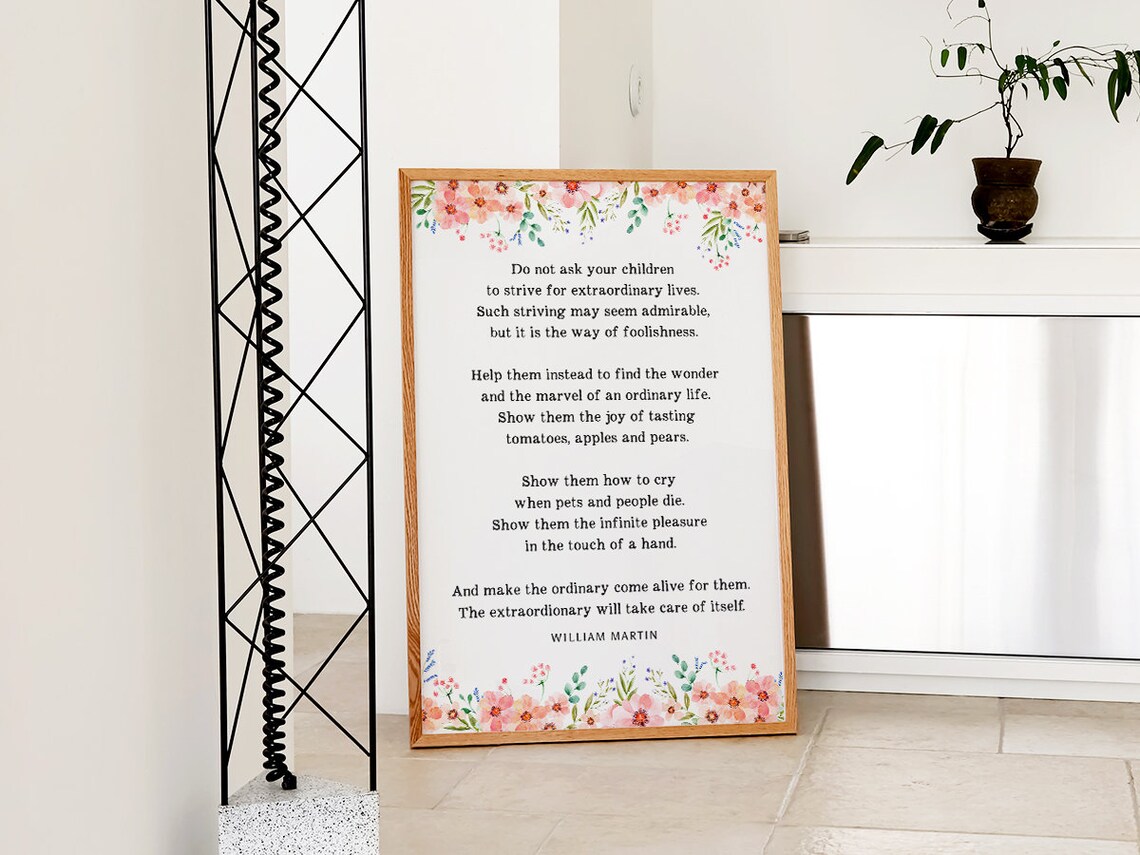Do Not Ask Your Children To Strive, Nursery Poem - Image 2