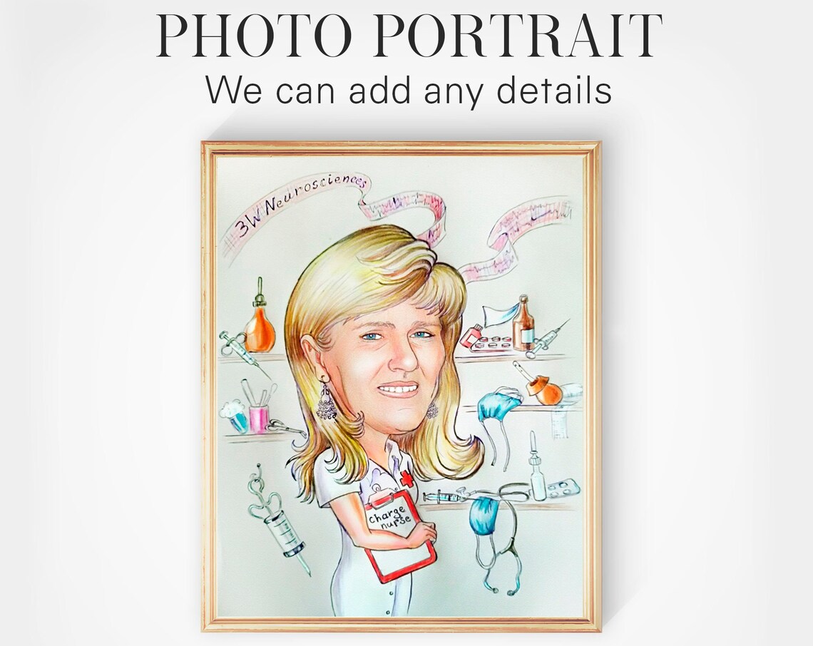 Pencil Caricature Portrait, Programmer Gift - Image 4