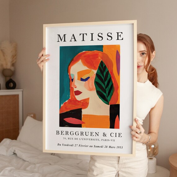 Henri Matisse Red Haired Woman Berggruen Cie 1953 Exhibition Poster