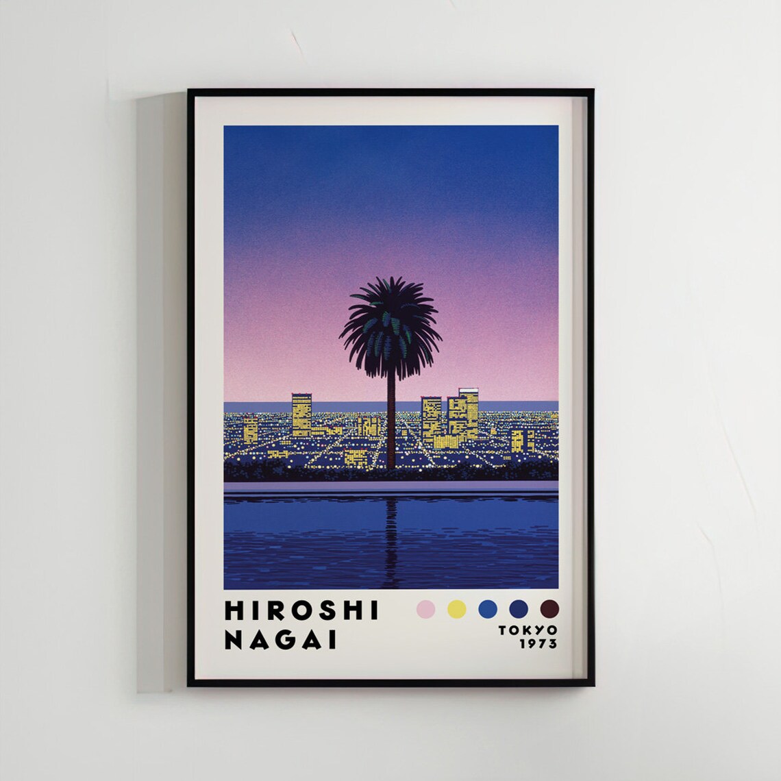 Hiroshi Nagai Vaporwave City Pop Art Print