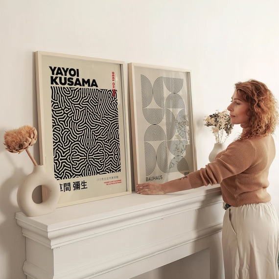 Yayoi Kusama And Bauhaus 1919 Gallery Wall Set Two Exhibition Poster