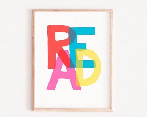 Read Quote Motivational Art Print, Office Decor
