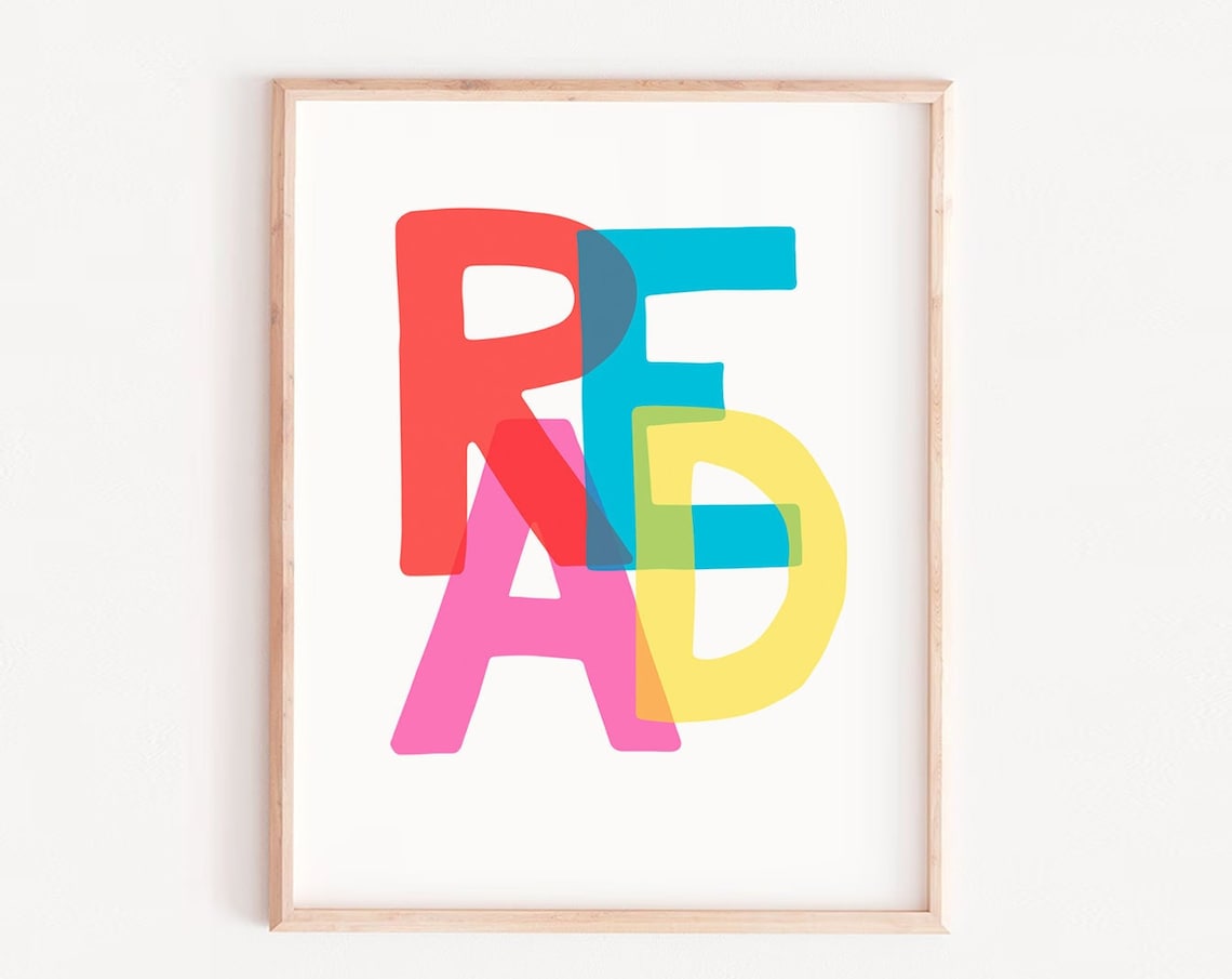 Read Quote Motivational Art Print, Office Decor