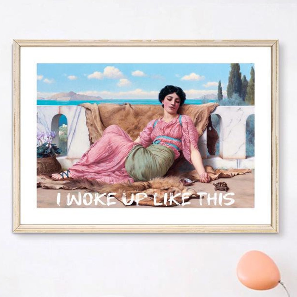I Woke Up Like This Classical Beauty Terrace Altered Art Print - Image 3
