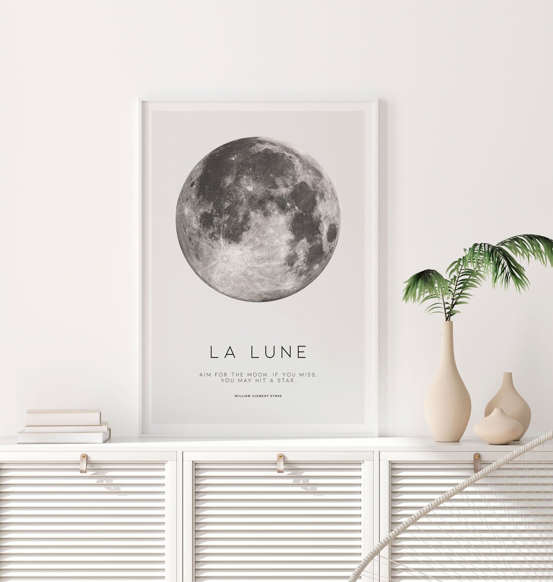 Moon Phases Moon Wall Art, La Lune Poster - Image 3