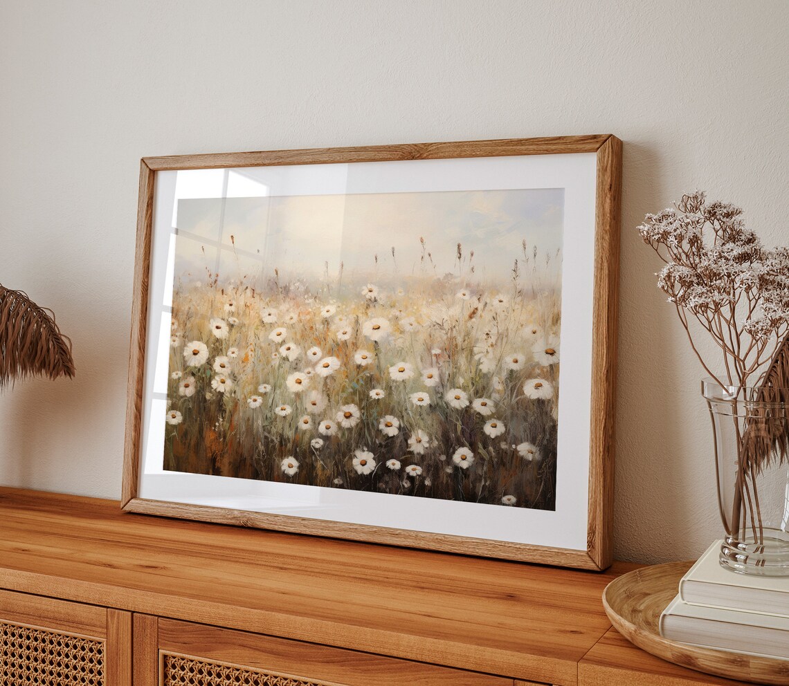 Wildflower Field Farmhouse Wall Art Print - Image 2