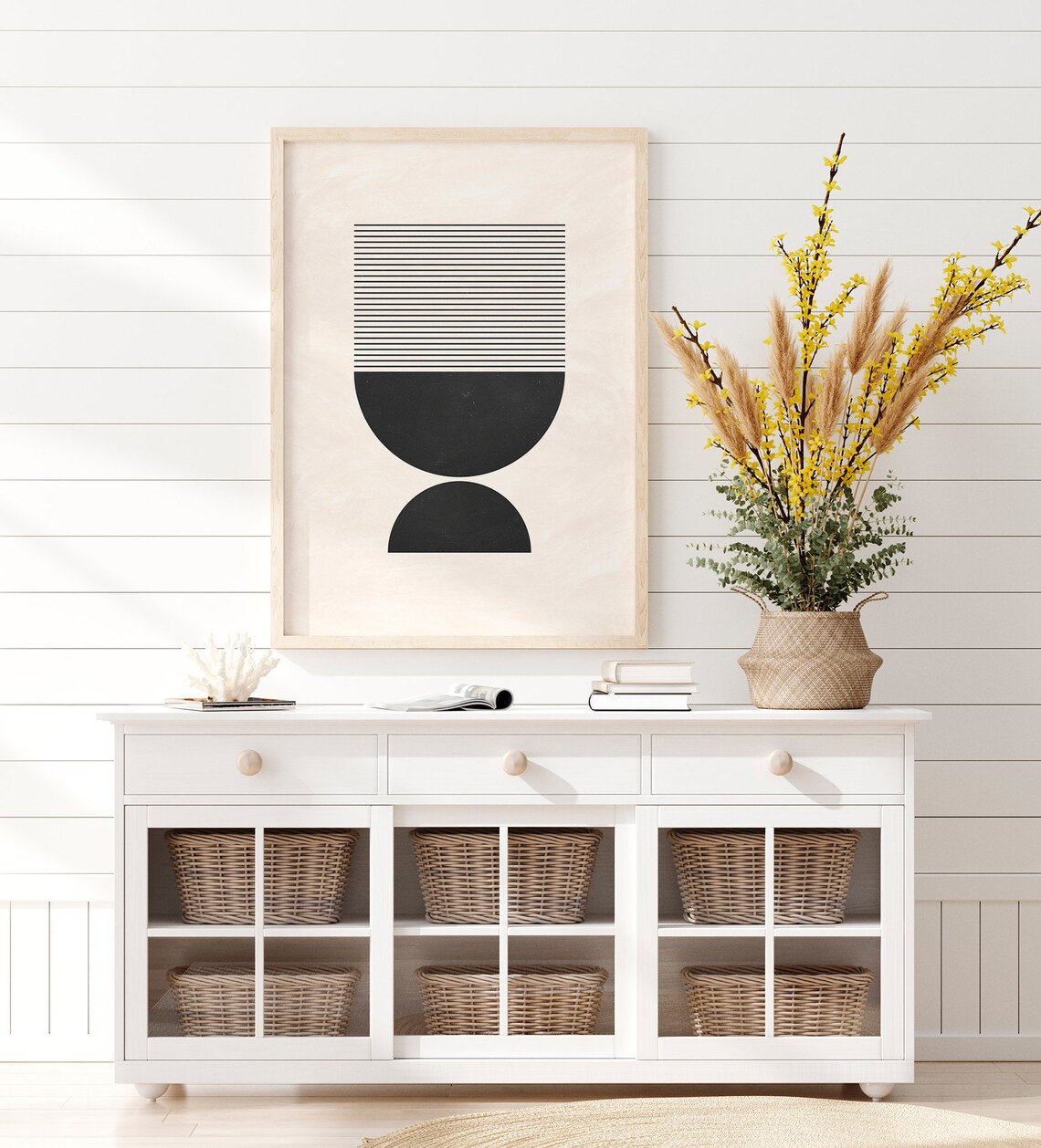 Mid-Century Modern Geometrical Art Print - Image 3