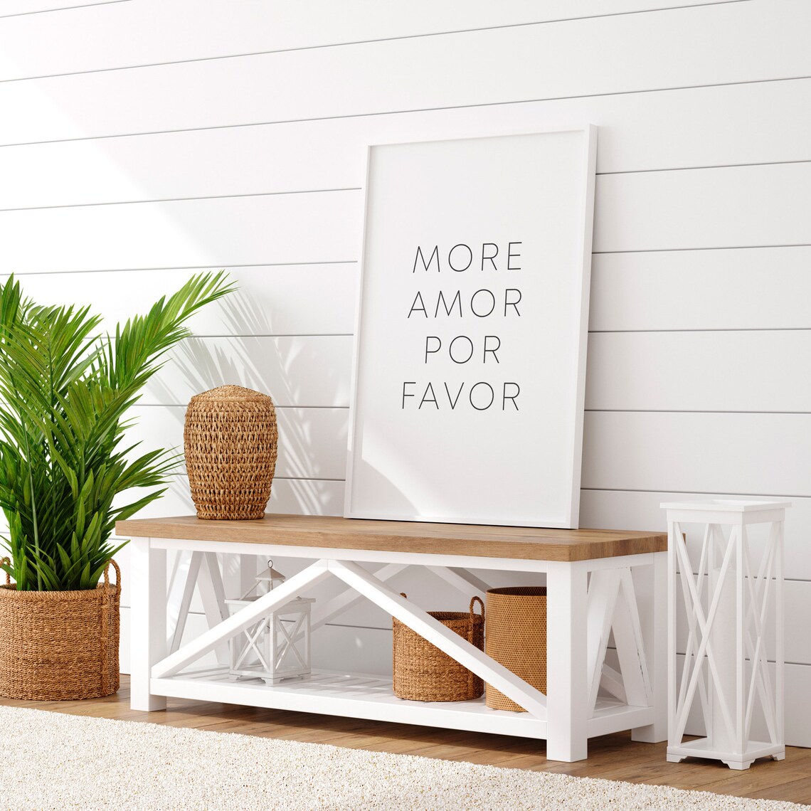 More Amor Por Favor Spanish Typography Minimalist Love Poster - Image 4