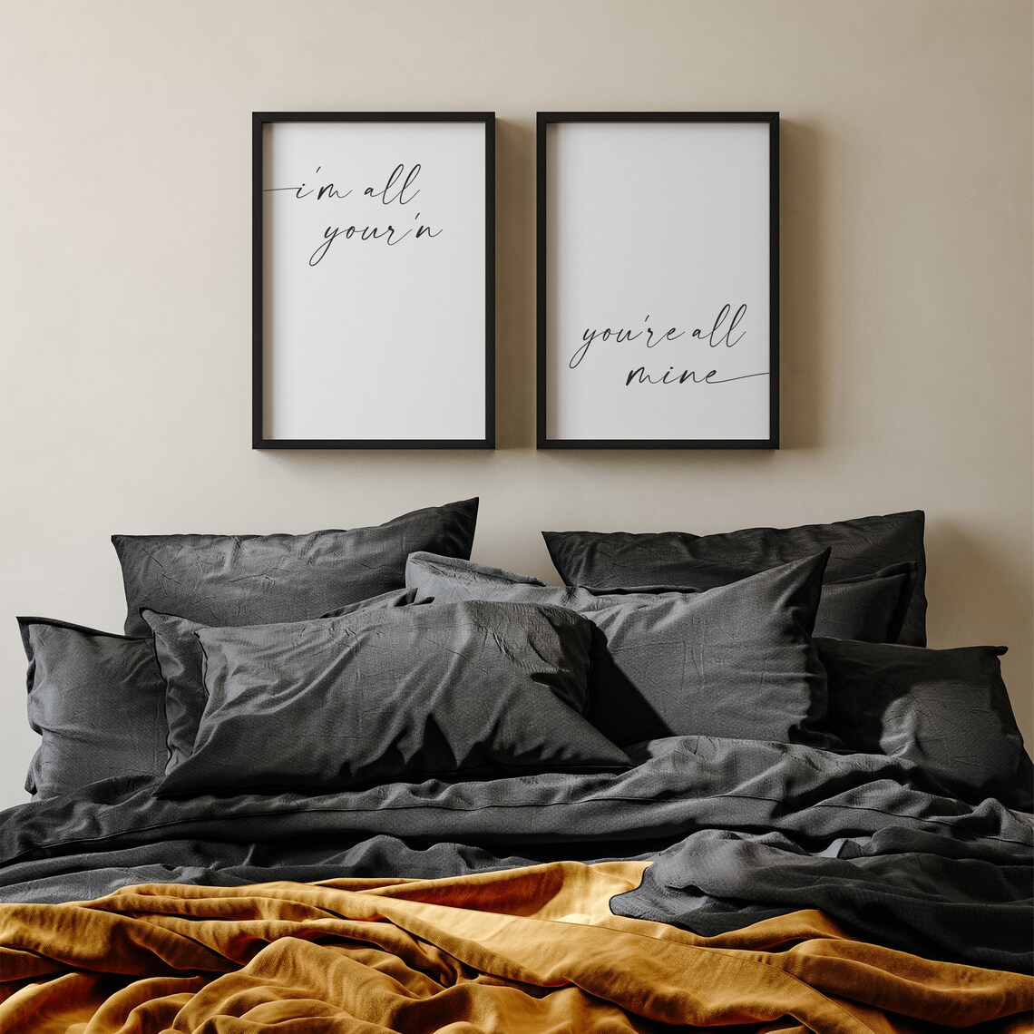 I'm All Yours, You're All Mine Quote Decor - Image 4
