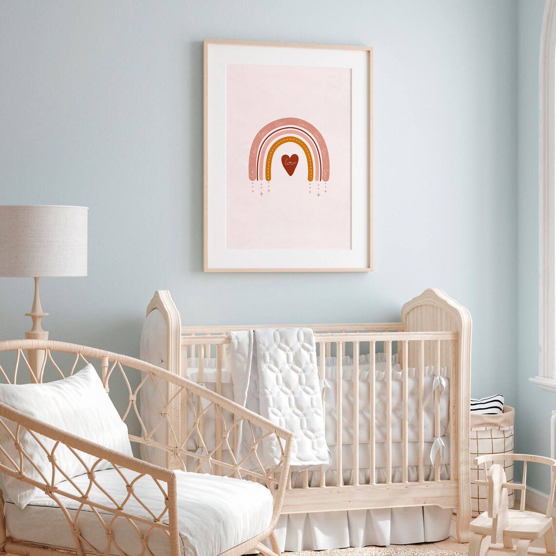 Rainbow Nursery Print, Boho Baby Room Decor - Image 3