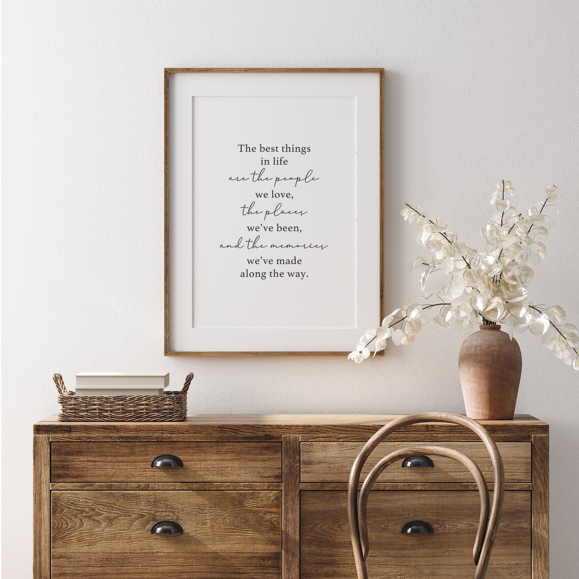 The Best Things In Life Family Quotes Art Print - Image 3