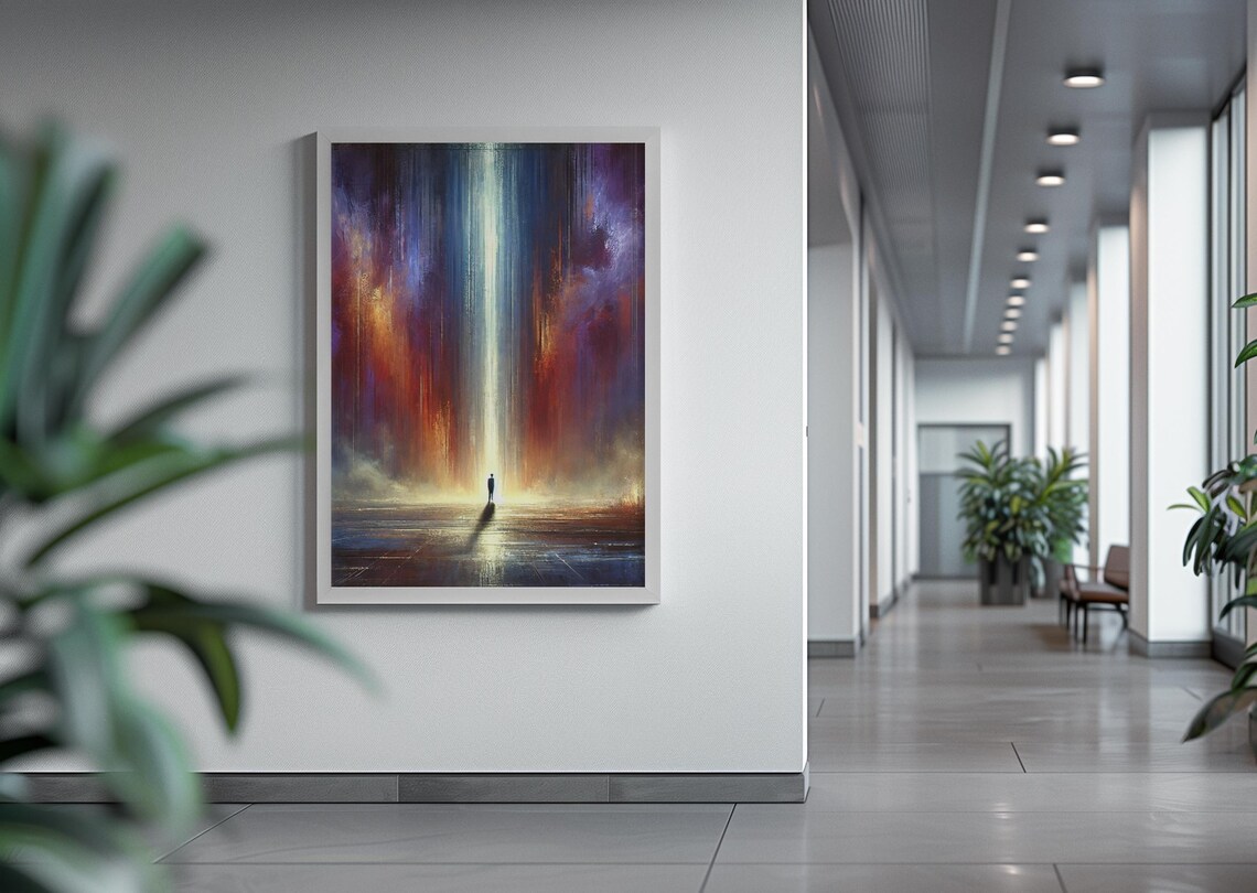 Abstract Light Portal Art Print, Surreal Dreamscape - Image 4