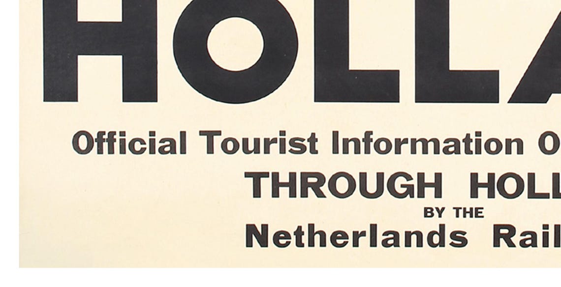 Holland Beach Flag Boy Netherlands Railways Vintage Travel Poster - Image 2