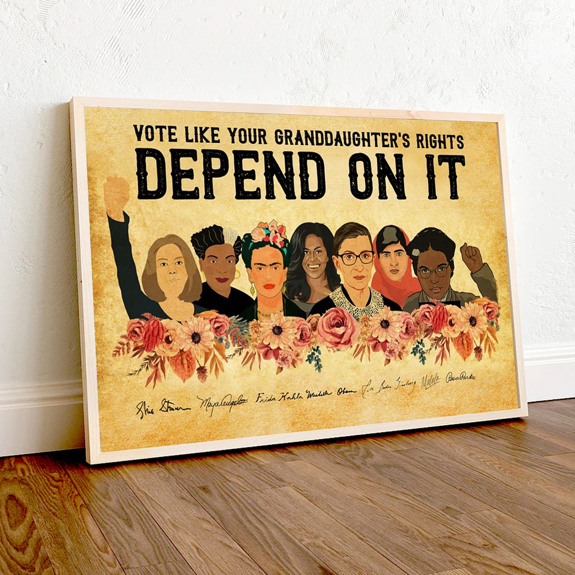 'Vote Like Your Granddaughter's Rights Depend On It' Feminist Poster - Image 4