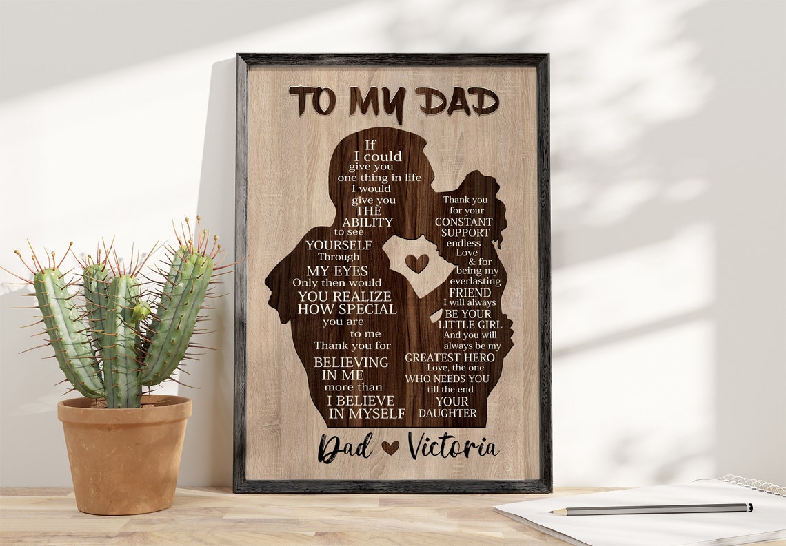 To My Dad Gift For Dad Personalized Gifts For Dad Fathers Day Gift From Daughter - Image 3
