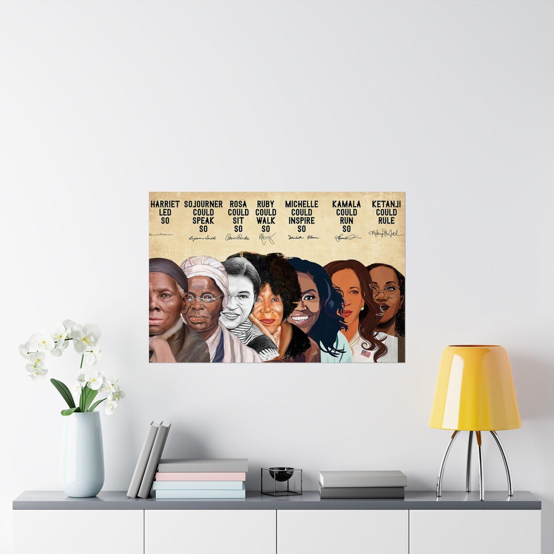 Harriet Led So Ketanji Could Rule Black Women History Tribute Poster - Image 4