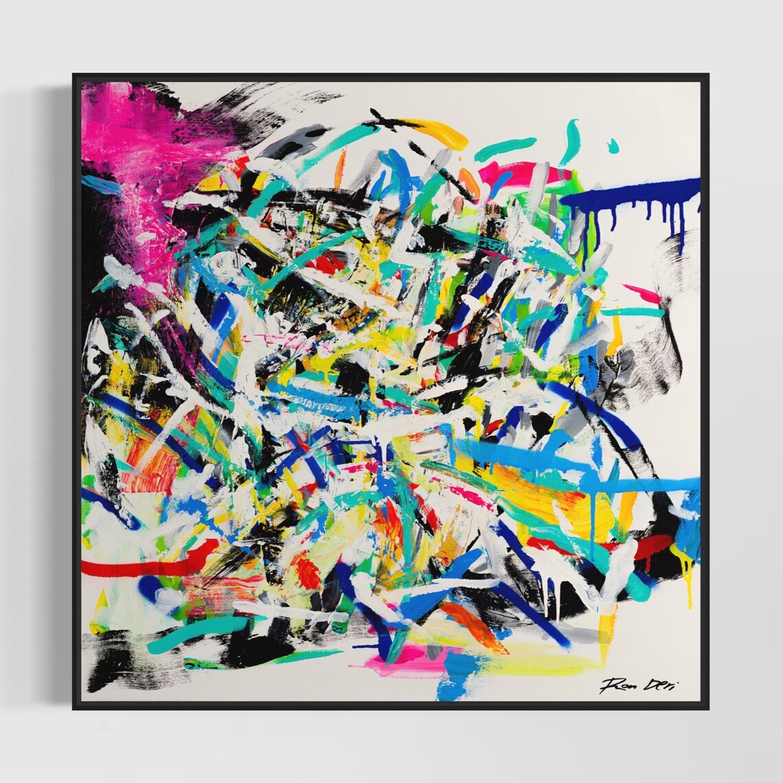 Abstract Painting Colorful Modern Art Print - Image 4