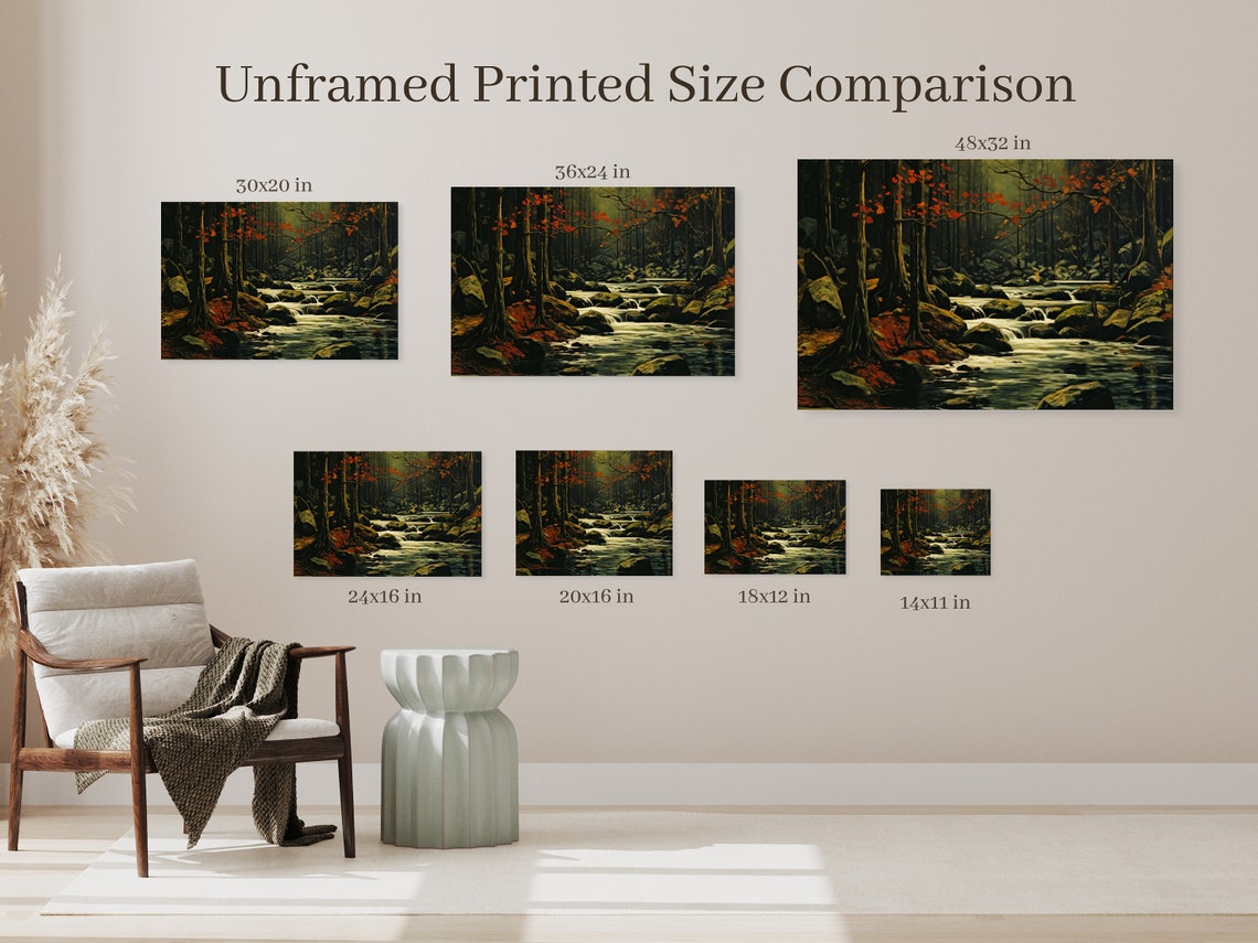 Autumn Birch Forest Path Leading to a Golden Lake View Poster - Image 6