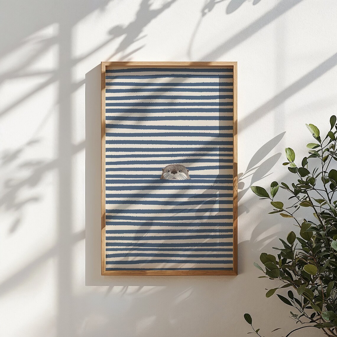 Peeking Otter Nursery Wall Art, Nautical Animal Print - Image 5
