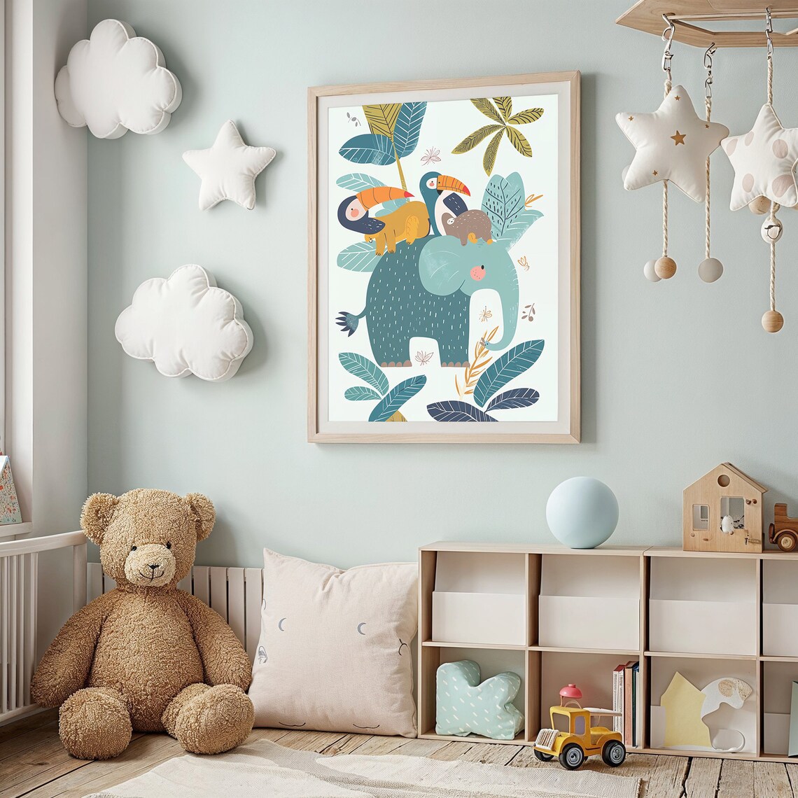 Jungle Animals Nursery Wall Art, Safari Theme Poster - Image 3