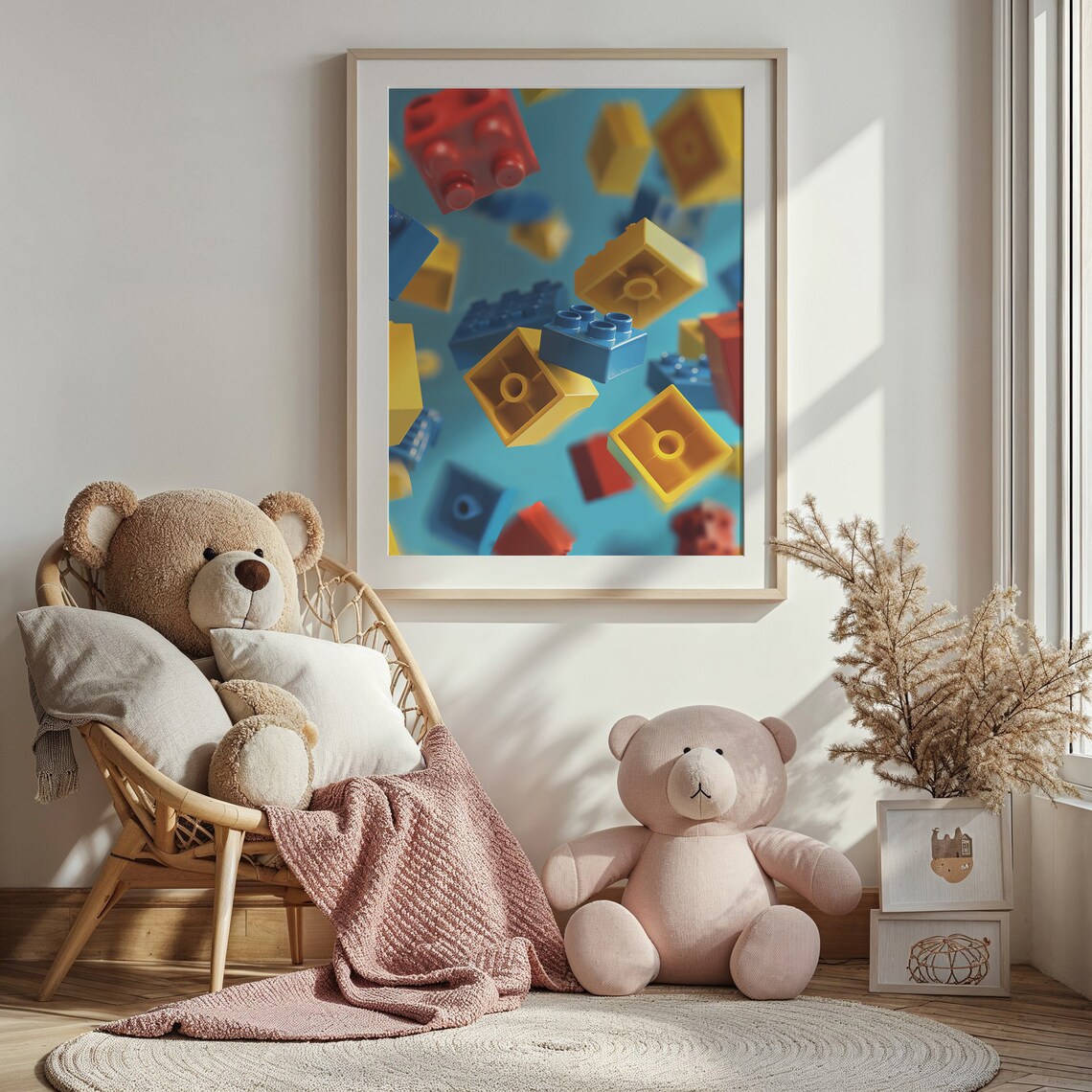Colorful Building Blocks Nursery Wall Art Print - Image 4