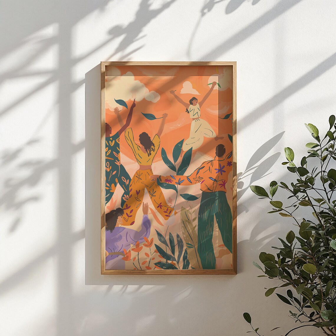 Diverse Friendship Celebration, Nursery Wall Art Print - Image 3