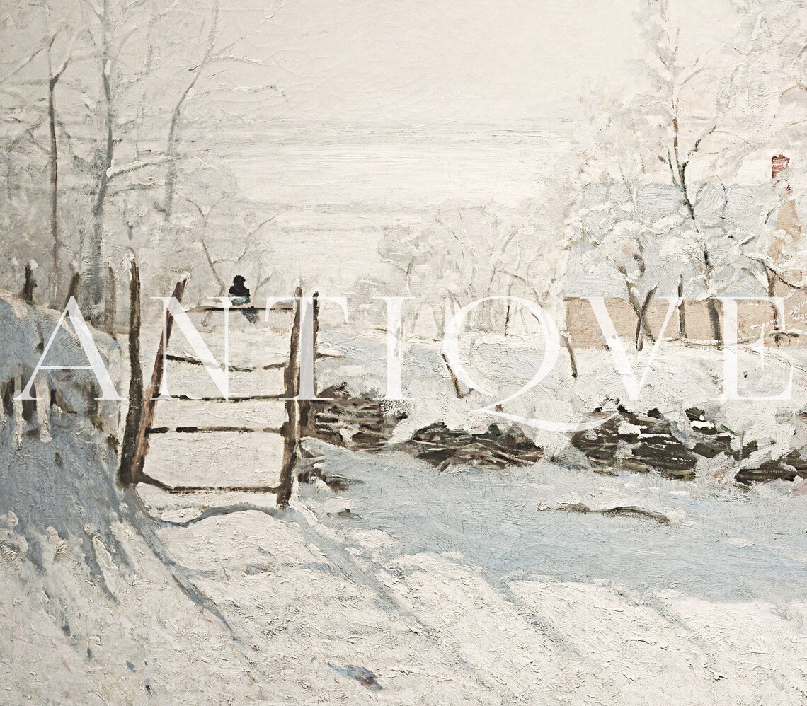 Winter Snow Painting Bird In The Snow Art Print - Image 3