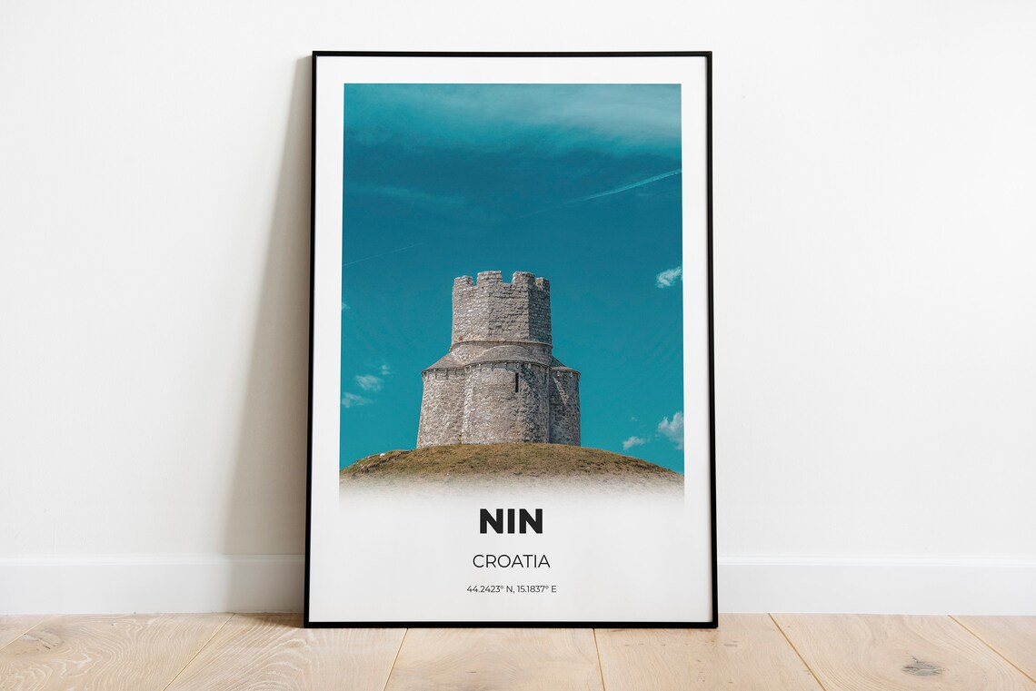 Zadar City Travel Poster, Dalmatia Office Decor - Image 4