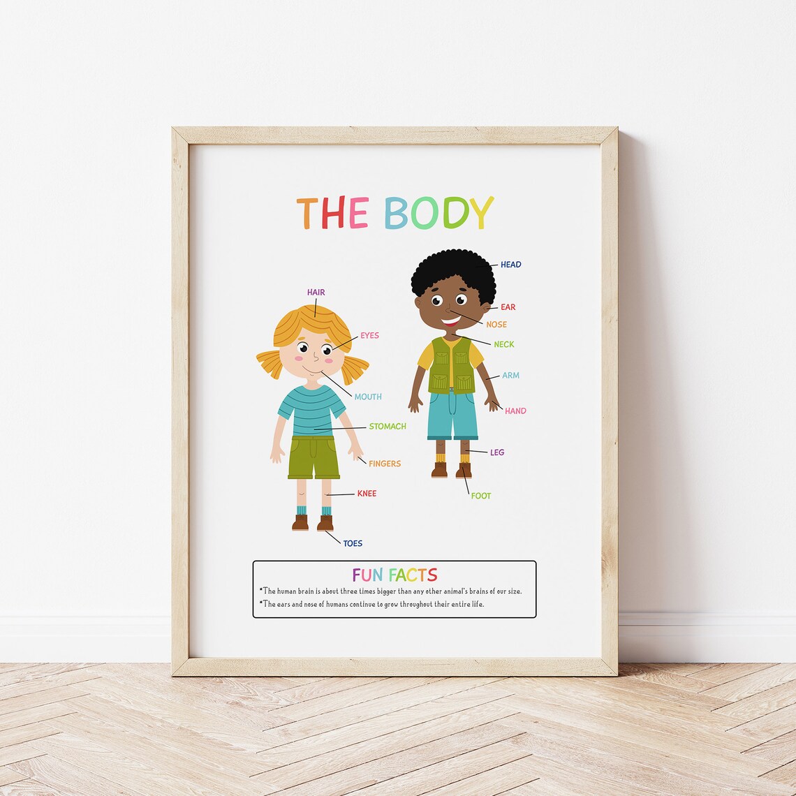 Feelings and the Body Educational Poster, Rainbow - Image 3