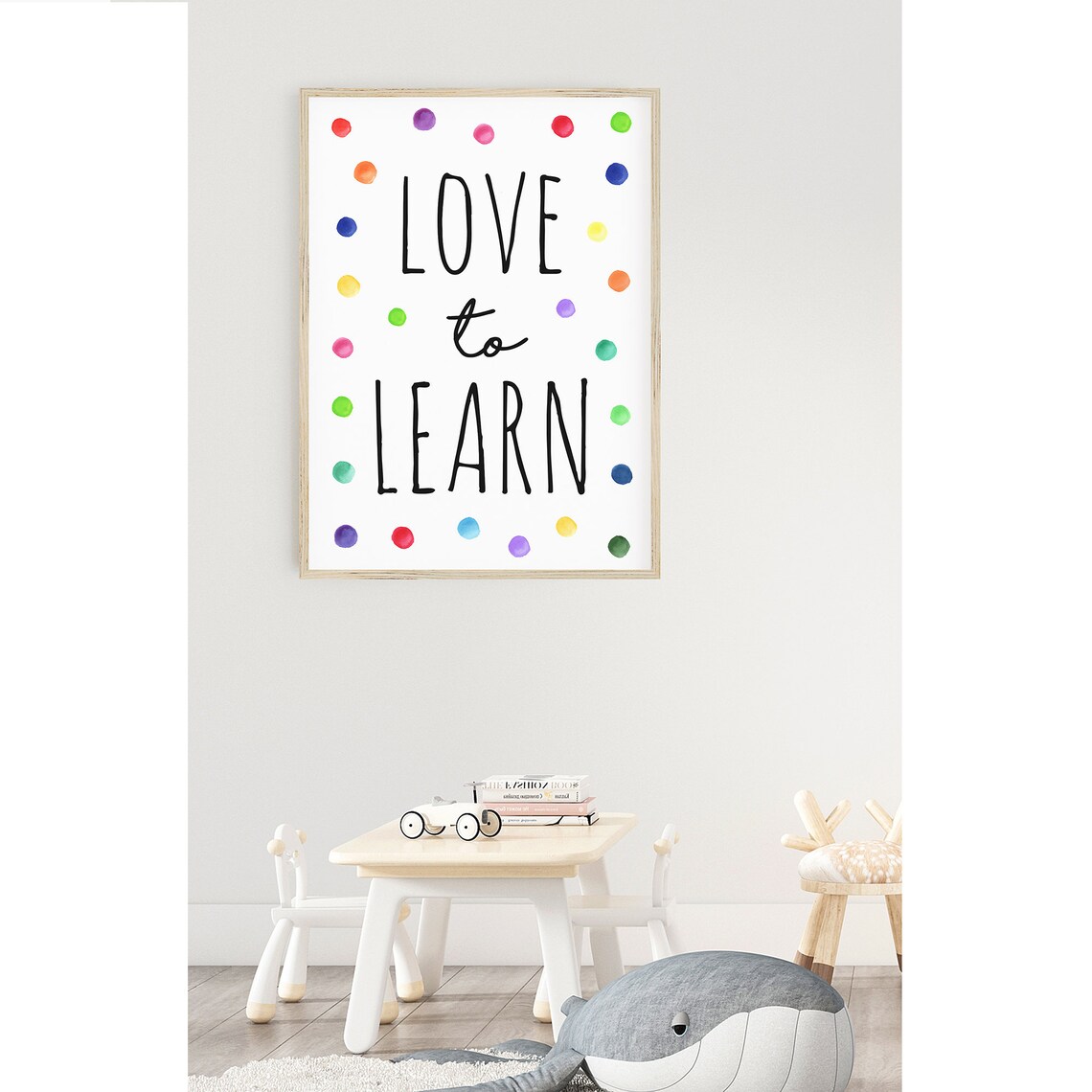 Love To Learn Instant Classroom Rainbow Poster - Image 3